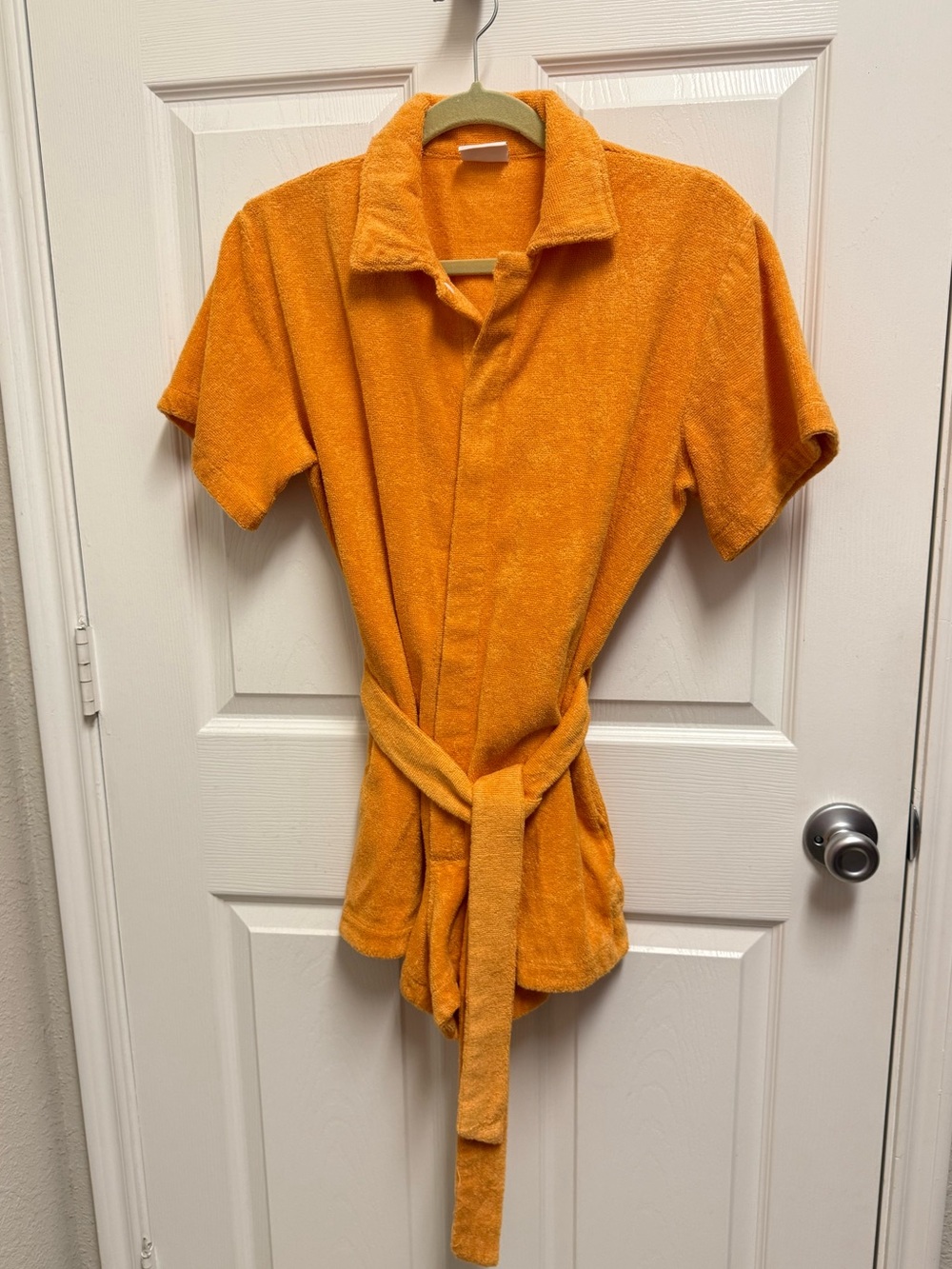 Terry Towelling Orange Romper